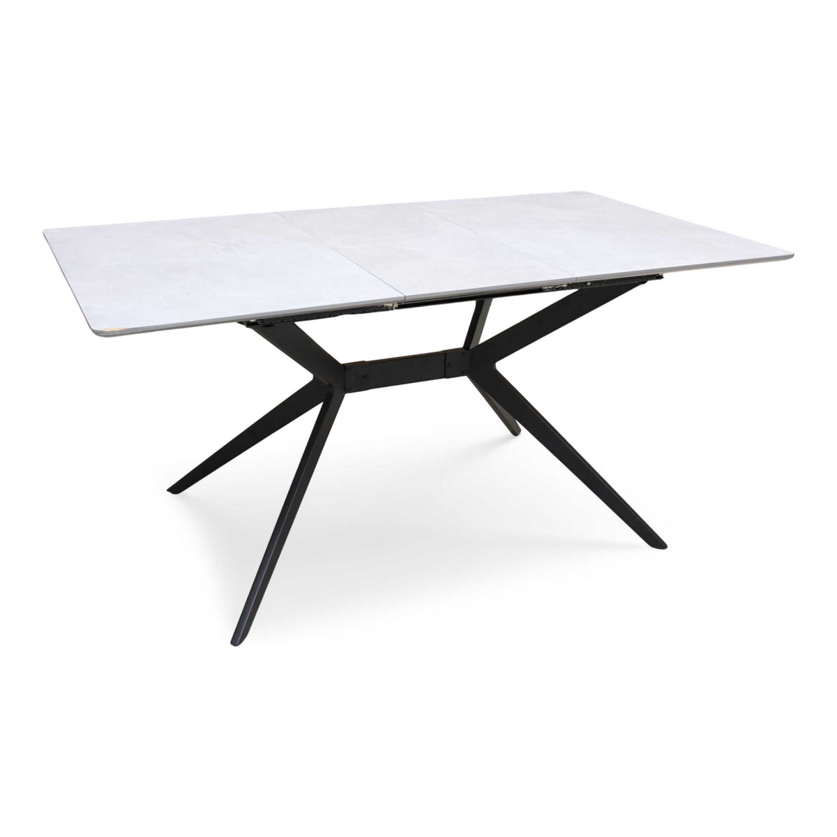 ‘Lia’ Grey Veneer Small Extending Dining Table