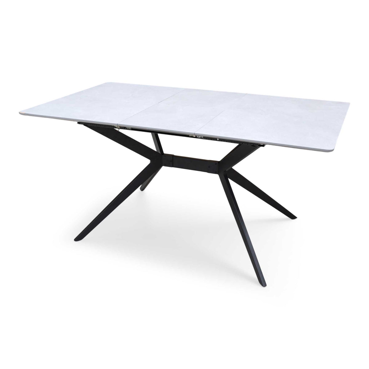 ‘Lia’ Grey Veneer Small Extending Dining Table