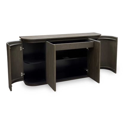 'Jai' Dark Oak Solid Oak 4 Door 1 Drawer Sideboard