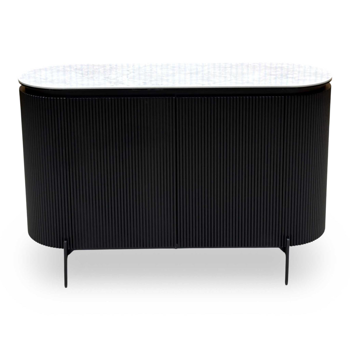 'Crete' White Ceramic Top 2 Door Sideboard