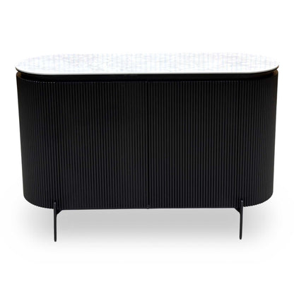 'Crete' White Ceramic Top 2 Door Sideboard