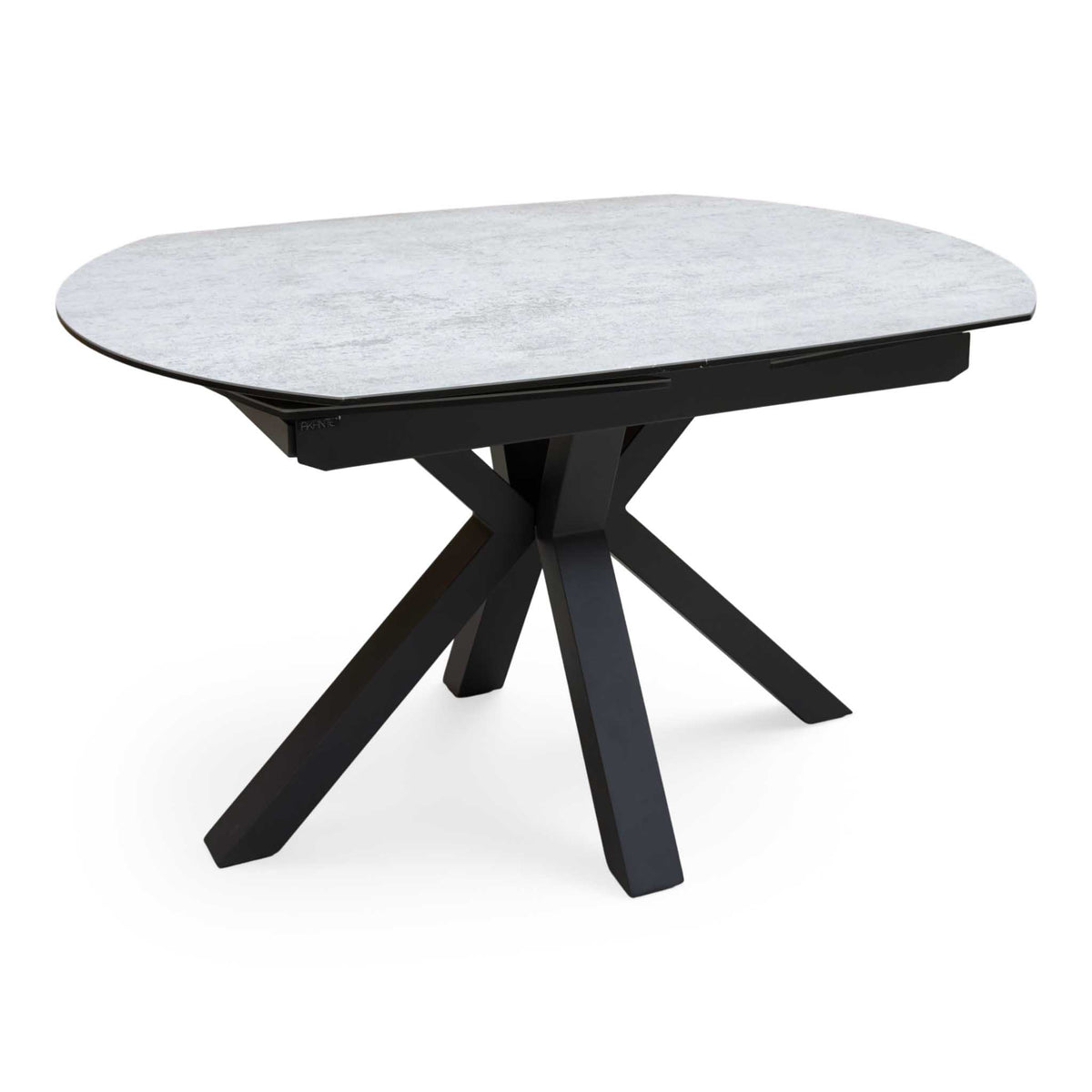 'Raul' Silver Ceramic Top 130cm Swivel Extending Dining Table