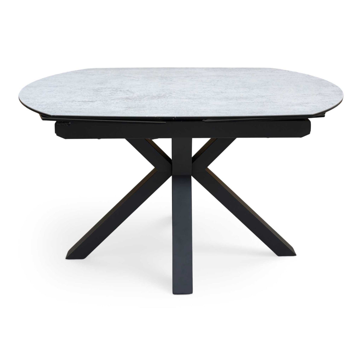 'Raul' Silver Ceramic Top 130cm Swivel Extending Dining Table