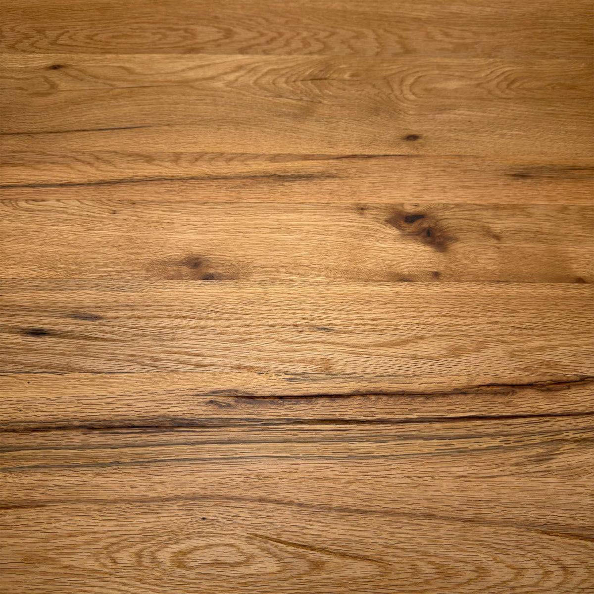 Bodahl 'Njord' 1 Oil Solid Oak Raw Edge 140cm Dining Table with Metal Star Base