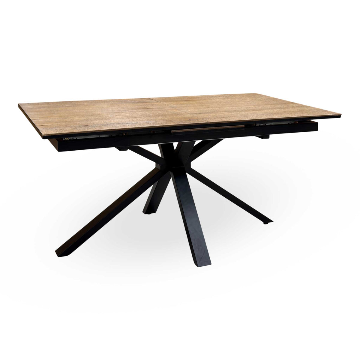 Jupiter’ Dark Oak 160cm Pop Up Extending Dining Table