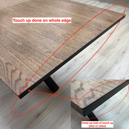 Jupiter’ Dark Oak 160cm Pop Up Extending Dining Table