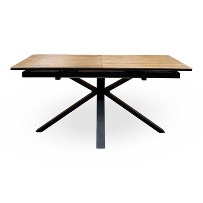 Jupiter’ Dark Oak 160cm Pop Up Extending Dining Table