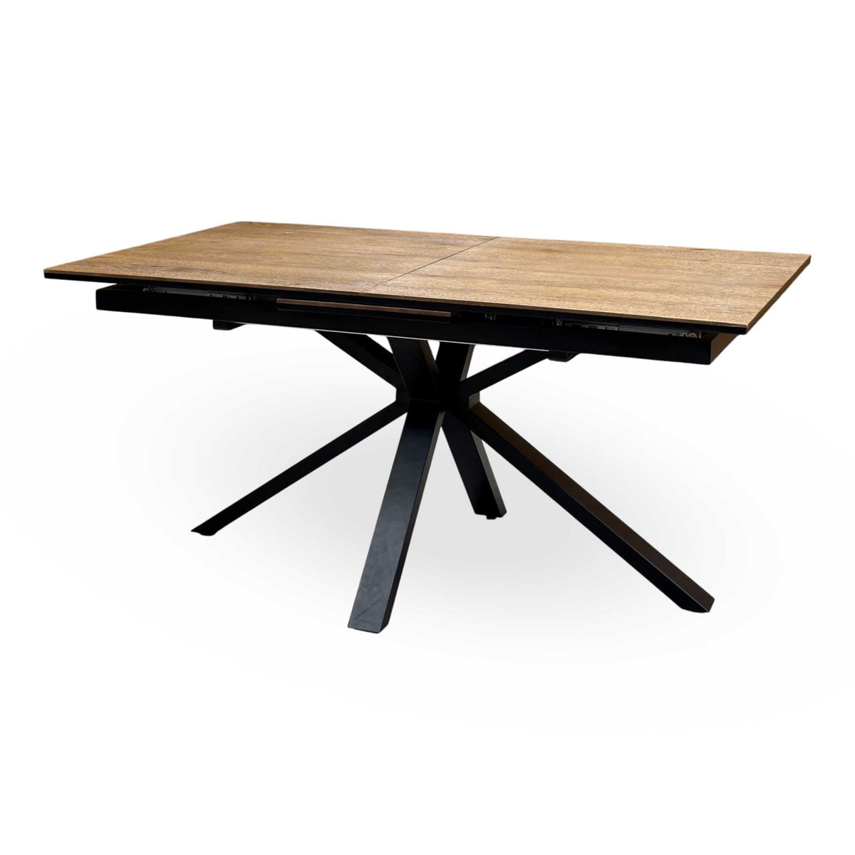 Jupiter’ Dark Oak 160cm Pop Up Extending Dining Table