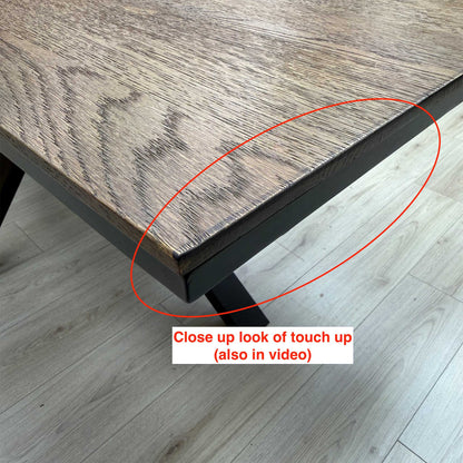 Jupiter’ Dark Oak 160cm Pop Up Extending Dining Table