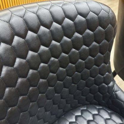 'Osaka' Black Faux Leather Set of 4 Dining Chairs