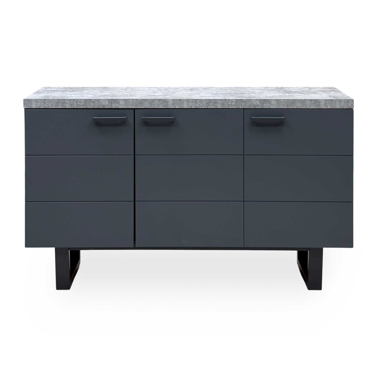 ‘Moon’ Grey concrete Effect 3 Door Sideboard