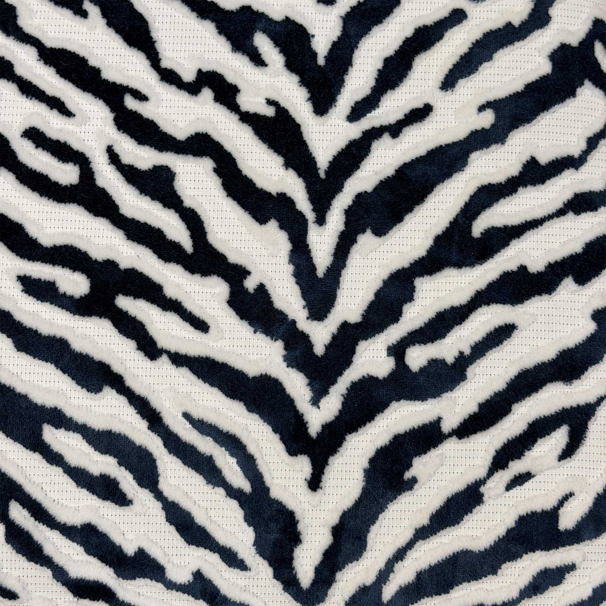 'Boujee' Zora Navy Blue Patterned Fabric Accent Chair