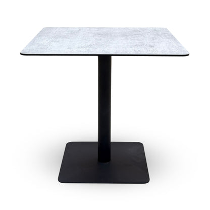 Pique Silver Ceramic Top Small Square Dining Table – view 5