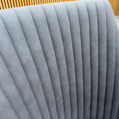 ‘Grigio’ Grey Fabric Pair of Swivel Dining Chairs