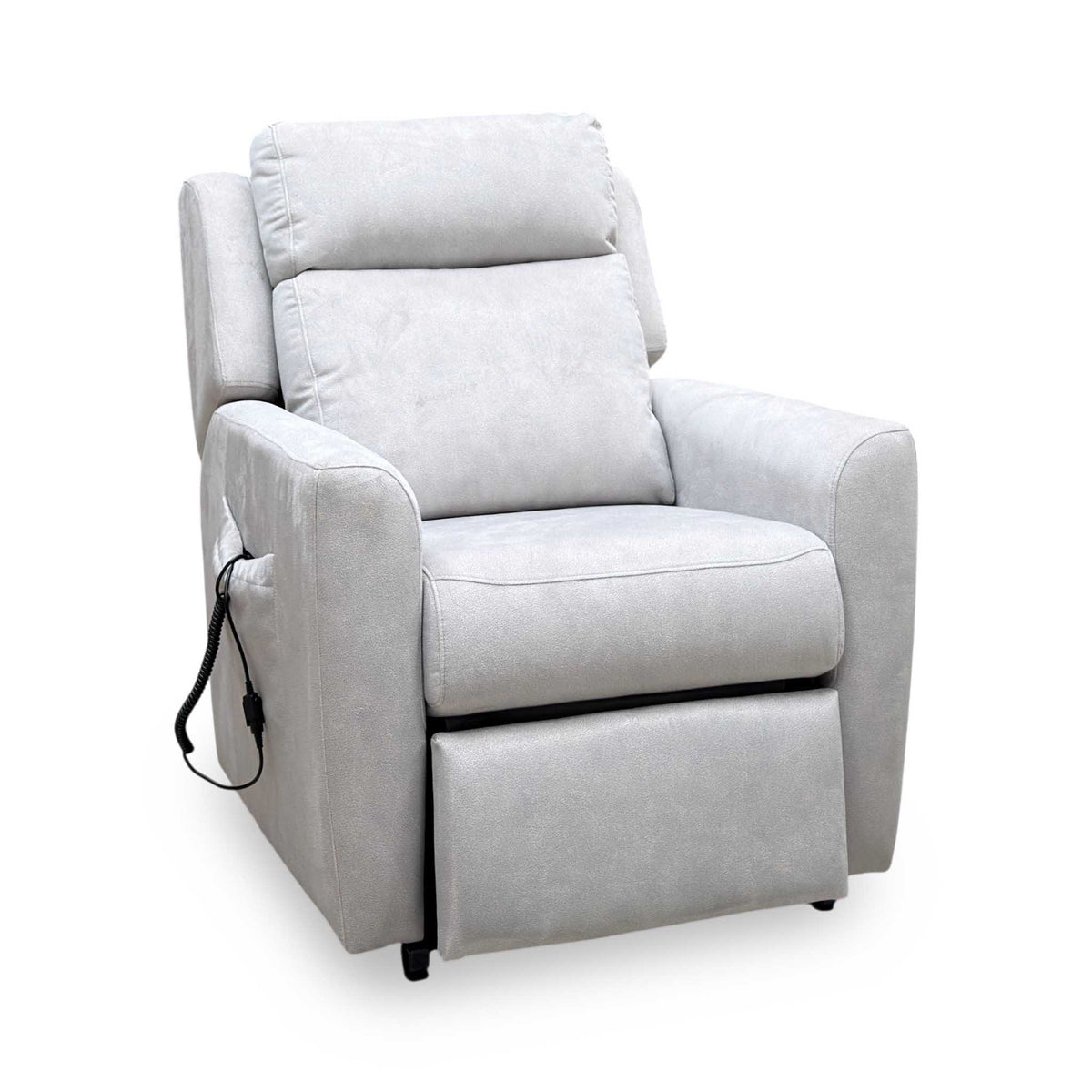 G Plan 'Wren' A123 Stingray Platinum Grey Velvet Fabric Lift and Rise Recliner Chair
