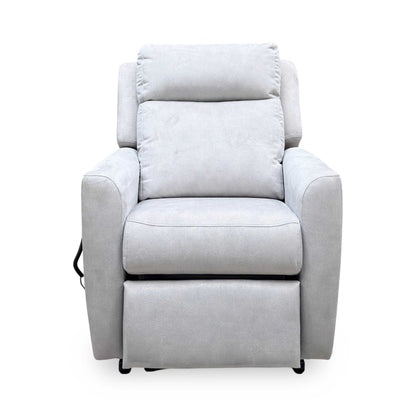 G Plan 'Wren' A123 Stingray Platinum Grey Velvet Fabric Lift and Rise Recliner Chair