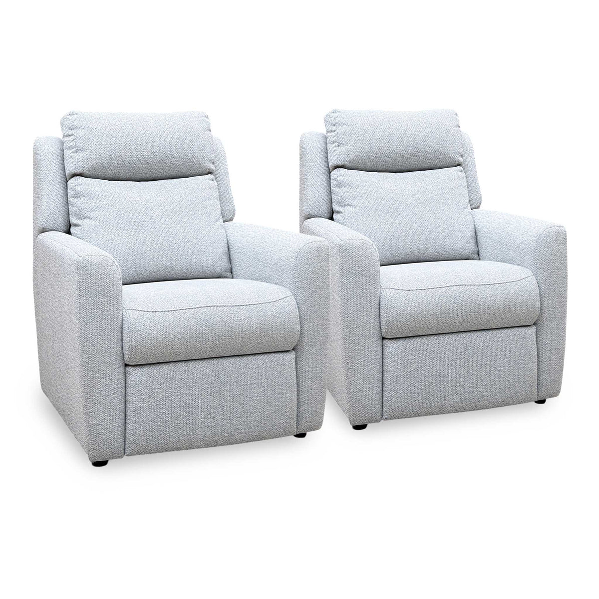 G Plan ‘Wren’ A011 Swift Cygnet Light Grey Fabric Chairs - Set of 2