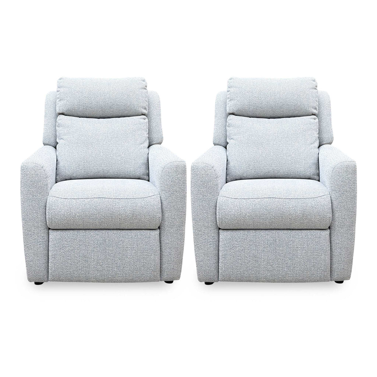 G Plan ‘Wren’ A011 Swift Cygnet Light Grey Fabric Chairs - Set of 2