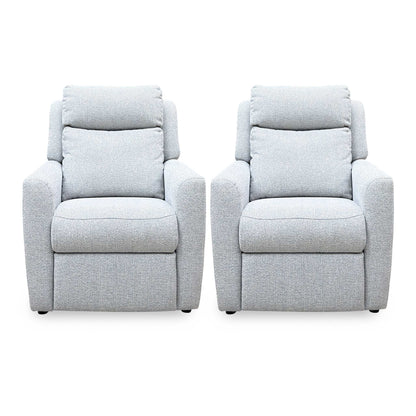 G Plan ‘Wren’ A011 Swift Cygnet Light Grey Fabric Chairs - Set of 2