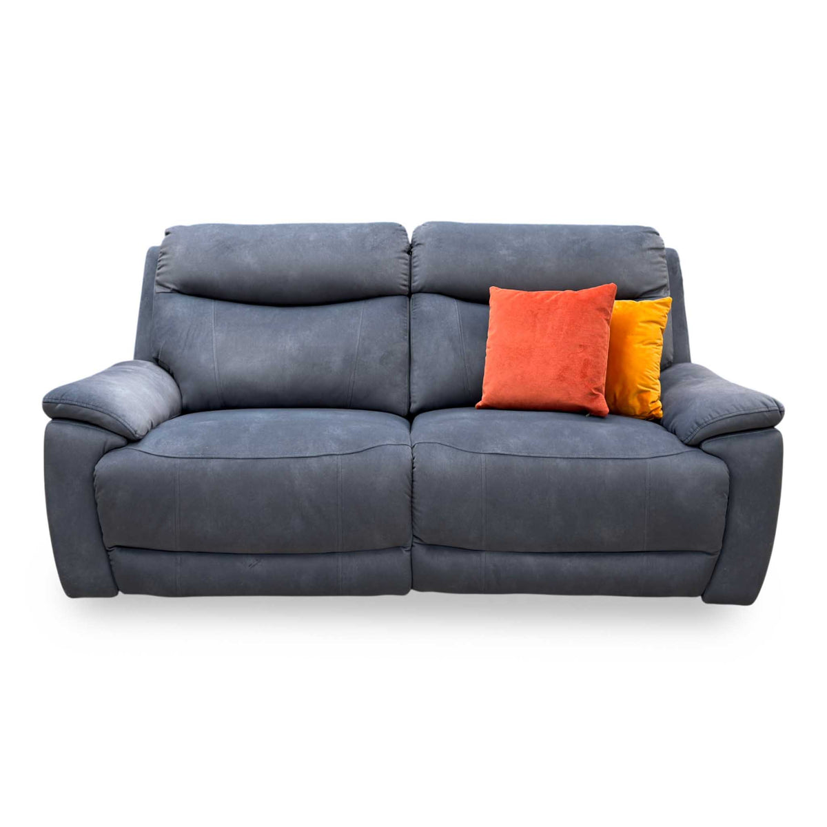 'Sloane' Dexter Shadow Grey Velvet Fabric 3 Seater Power Recliner Sofa