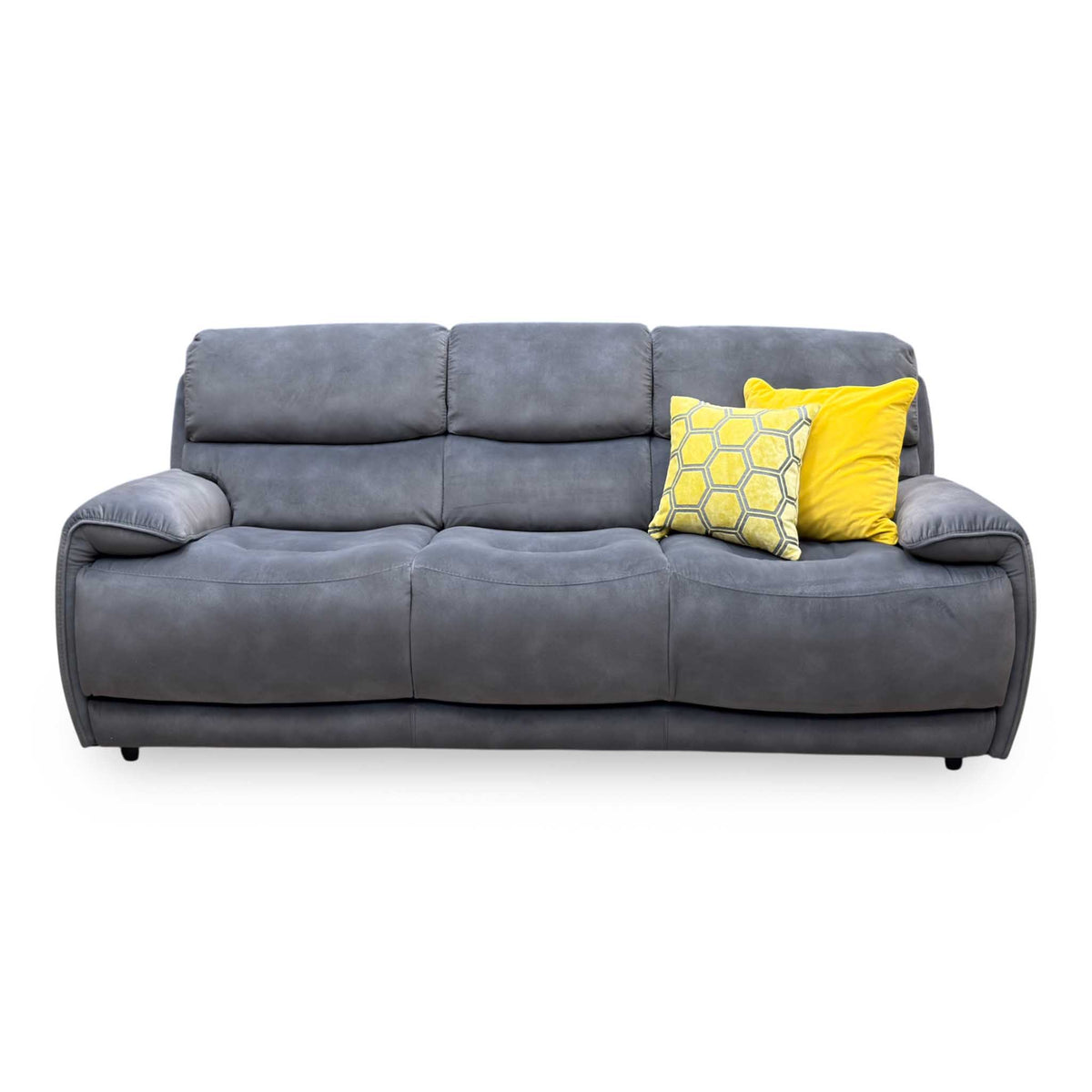 ‘Link’ Dark Grey Heavy Duty Fabric 3 Seater Sofa