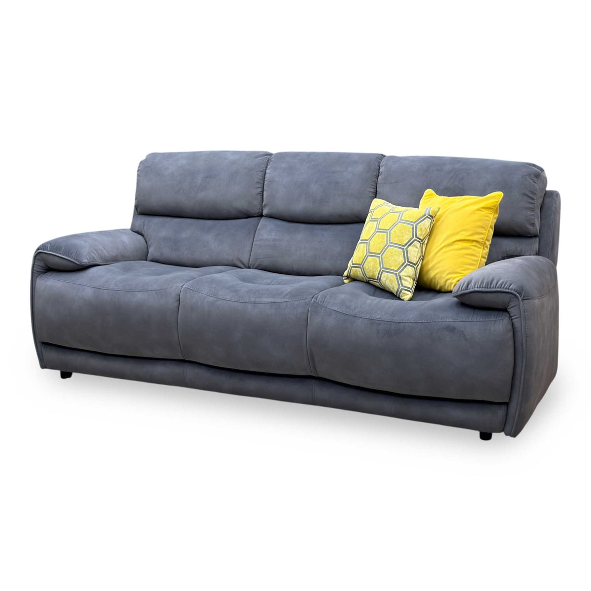 ‘Link’ Dark Grey Heavy Duty Fabric 3 Seater Sofa