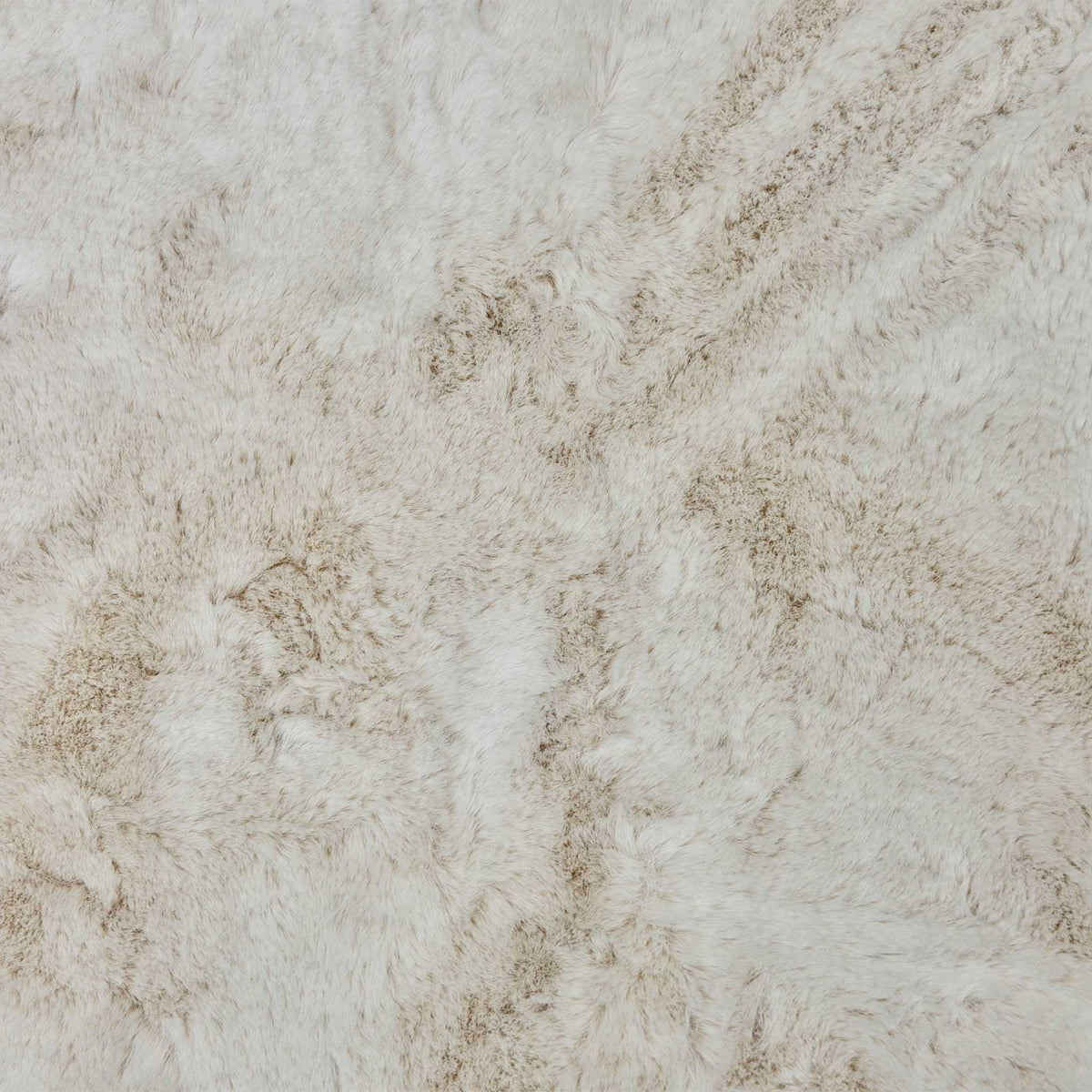 'Aura’ Bear Ivory Dw Ft Faux Fur Footstool