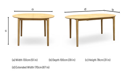 G Plan ‘Winchester’ Oak Veneer Oval Extending Dining Table