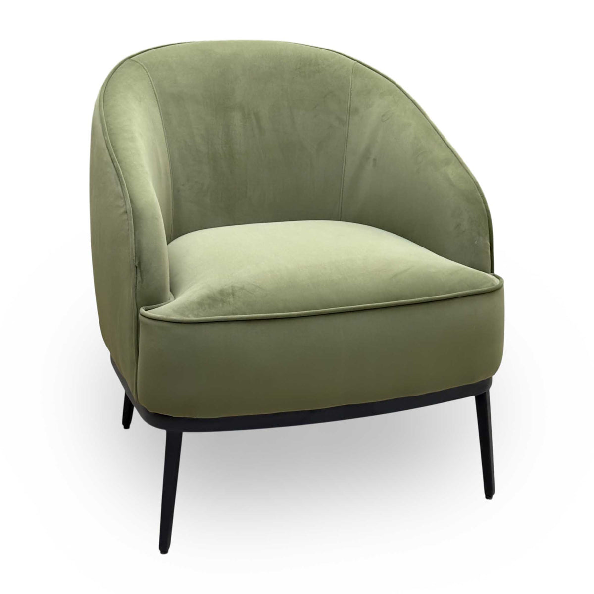 'Studio' Moss Green Fabric Accent Chair