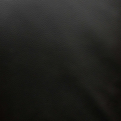 'Sona' Black Italian Leather 3 Seater Sofa