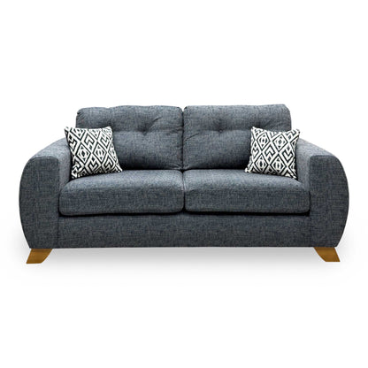 ‘Prent’ Charcoal Grey Fabric 3 Seater Sofa