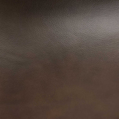 Close-up of the chocolate brown leather used on the Leighton 3 seater sofa