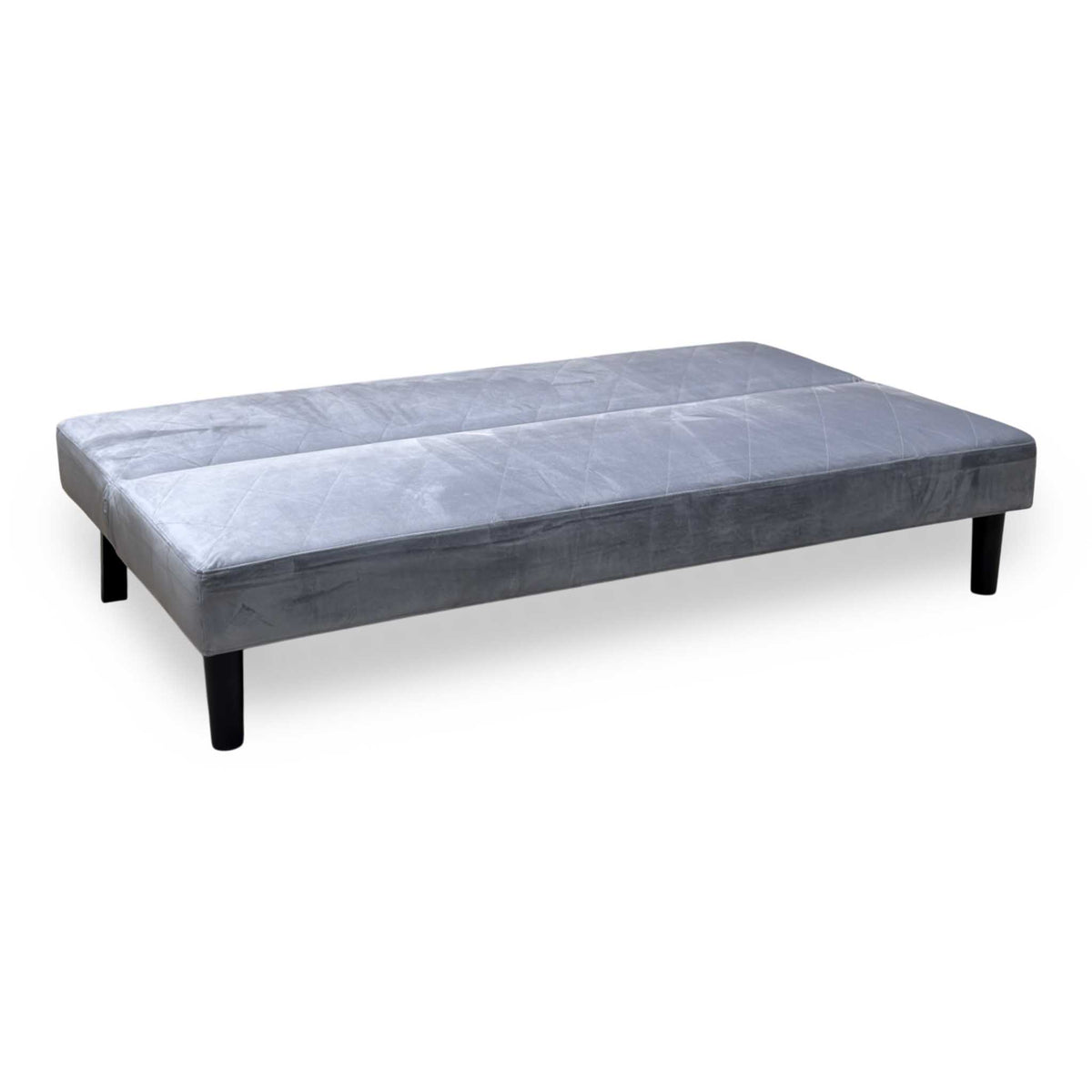 'Baxter' Silver Velvet Fabric Sofa Bed