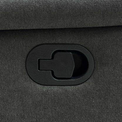 Albion Charcoal Grey Chenille Fabric 2 Seater High Back Manual Recliner Sofa – view 9