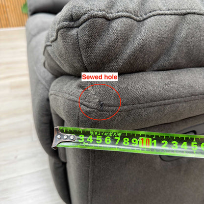 Albion Charcoal Grey Chenille Fabric 2 Seater High Back Manual Recliner Sofa – view 11