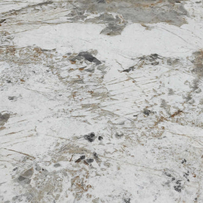 Close-up of the Calcatta marble pattern on the Jose dining table top