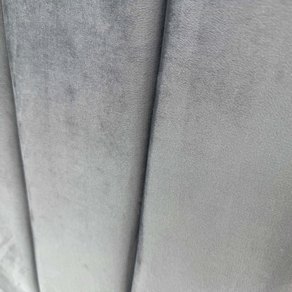 'Oscar' Grey Velvet Floor Standing Headboard with 2 Drawer Divan Bed Base - Single
