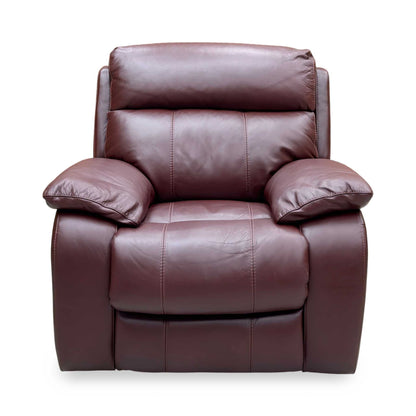 World of Leather ‘Moreno’ An-751b Burgundy Leather Power Recliner Chair