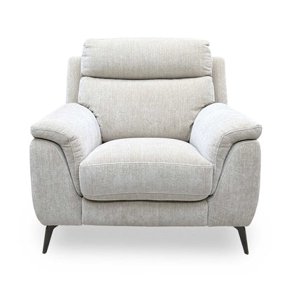 'Eclipse' Fab-Crn-R120 Beige Gm Fabric Chair
