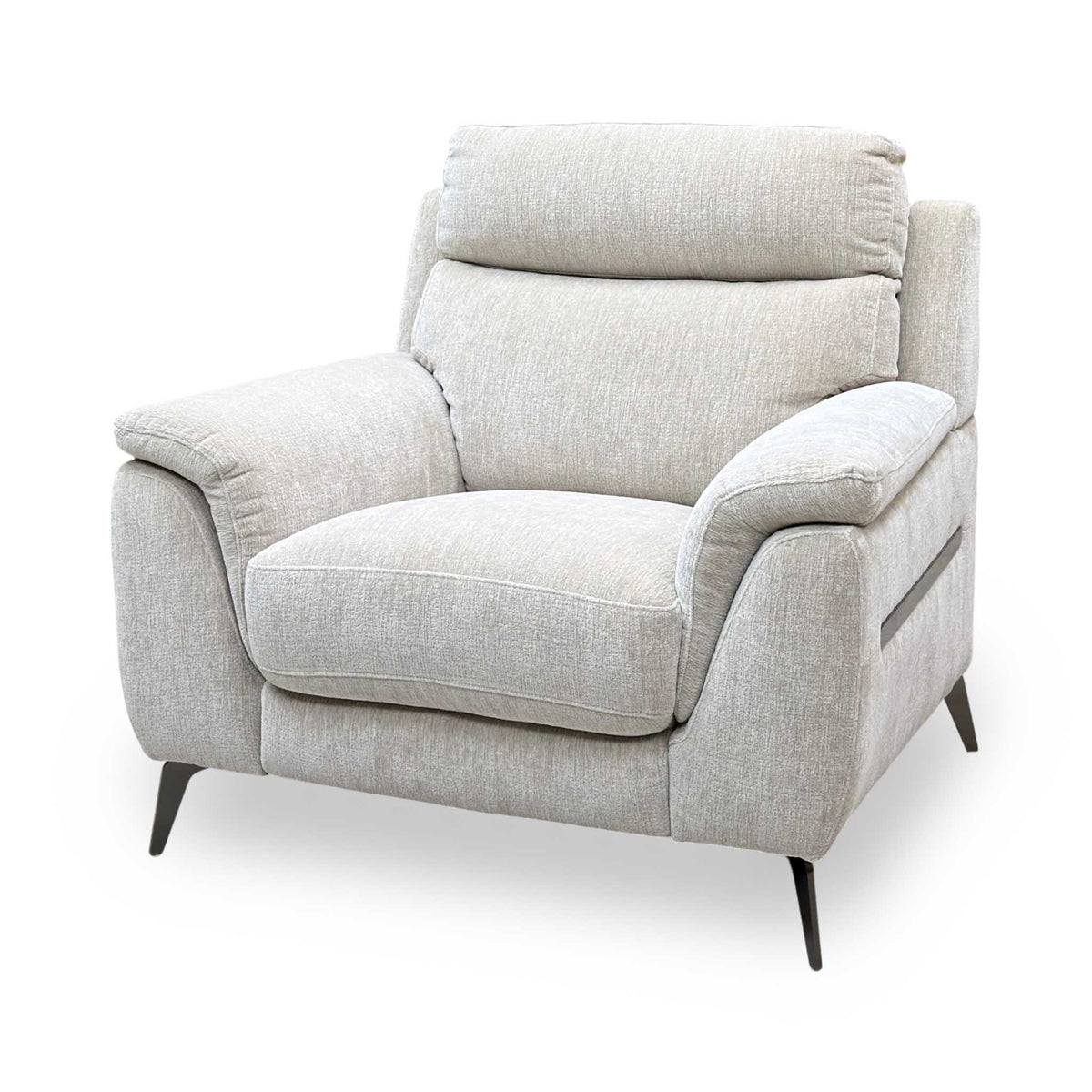 'Eclipse' Fab-Crn-R120 Beige Gm Fabric Chair