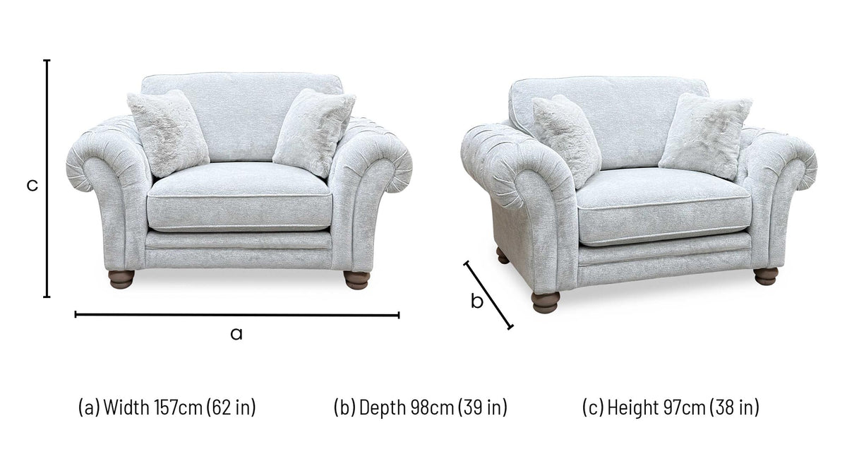 Ideal Home ‘Cotswold’ Burford Platinum Wo Ft Fabric Snuggler