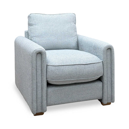 'Archy' Cairns Duck Egg Lt Ft Fabric 90cm Mini Arm Chair
