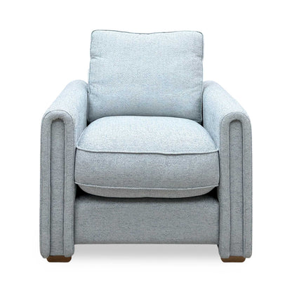 'Archy' Cairns Duck Egg Lt Ft Fabric 90cm Mini Arm Chair