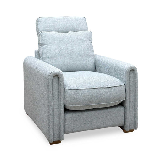 'Archy' Cairns Duck Egg Lt Ft Fabric 90cm Mini Arm Chair