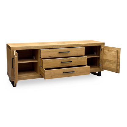 Bodahl 'Terra' 1 Oil Solid Oak Large 2 Door 3 Drawer Sideboard