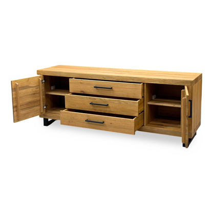 Bodahl 'Terra' 1 Oil Solid Oak Large 2 Door 3 Drawer Sideboard