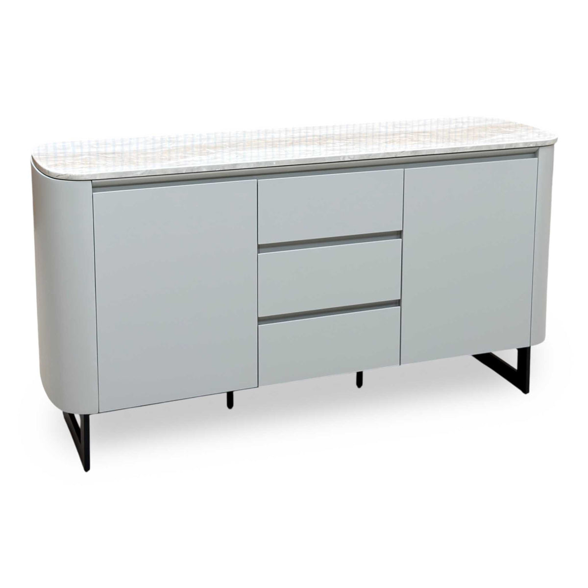 ‘Germain’ Marble Top 2 Door 3 Drawer Sideboard