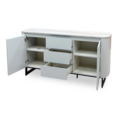 ‘Germain’ Marble Top 2 Door 3 Drawer Sideboard