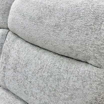 'Sloane' Hopsack Dove Grey Woven Fabric 2 Seater Sofa