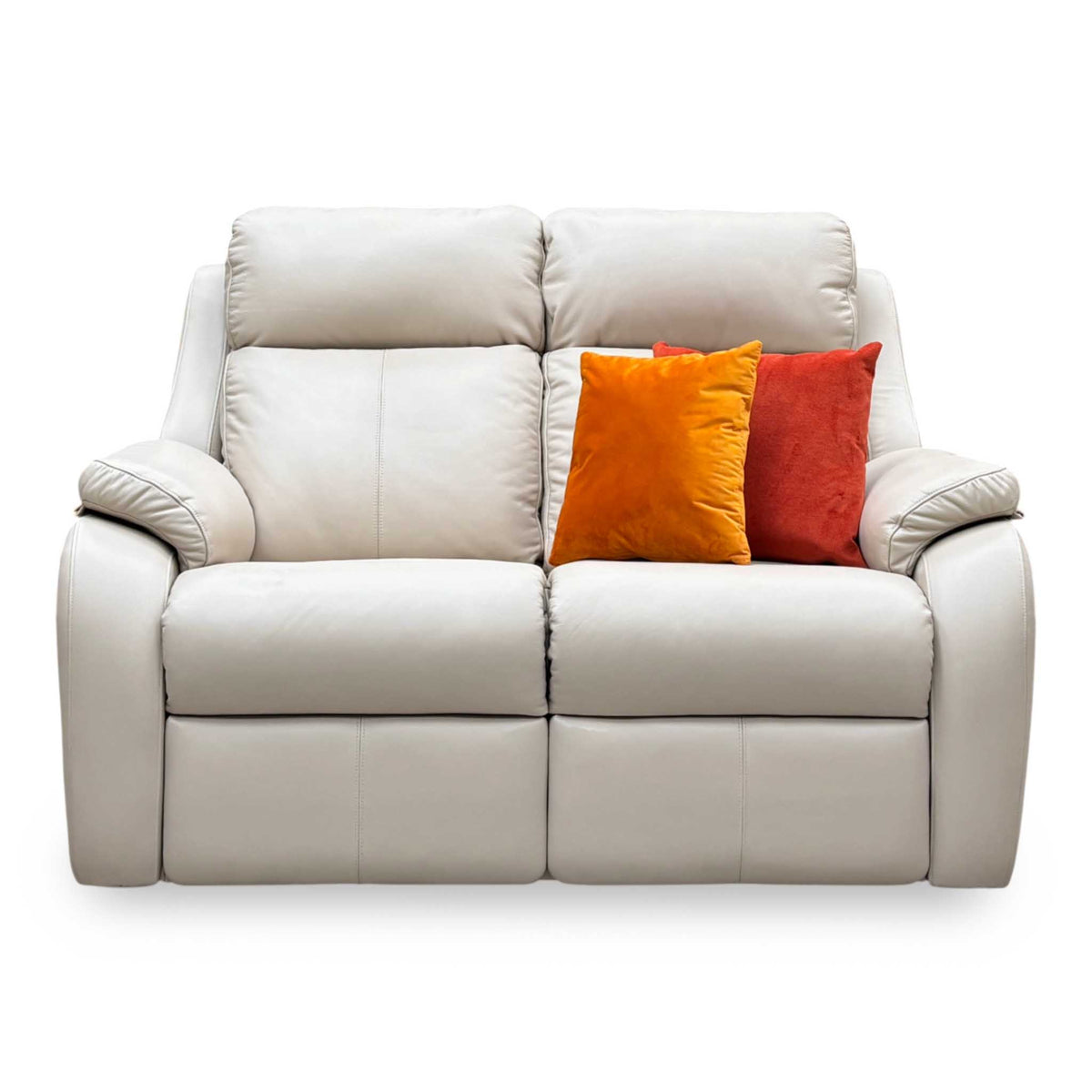 G Plan ‘Kingsbury’ L843 Cambridge Stone Beige Leather 2 Seater Sofa